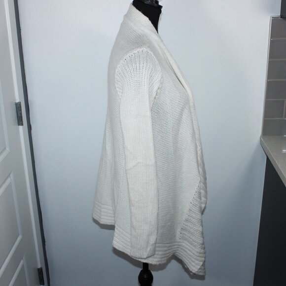 3/$30 Ever New Melbourne Cream Open Cardigan Chunky Weave Size XS - Picture 2 of 4
